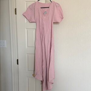 Elegant Pink Maxi Dress